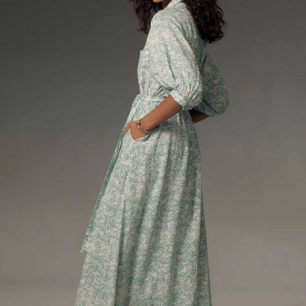Anthropologie ~ The Irene Linen Shirt Dress by Maeve - Picture 5 of 6
